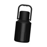 Insulated Water Bottle Portable Gift with Handle for Outdoor Fishing Cycling Black