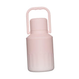 Insulated Water Bottle Portable Gift with Handle for Outdoor Fishing Cycling Pink