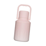 Insulated Water Bottle Portable Gift with Handle for Outdoor Fishing Cycling Pink