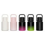 Insulated Water Bottle Portable Gift with Handle for Outdoor Fishing Cycling Pink