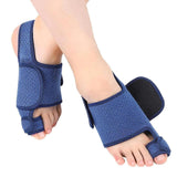 Big Toe Straighteners Soft Adjustable Corrector Belts for Home Deep Blue