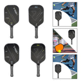 Carbon Fiber Pickleball Paddle Lightweight Professional Pickleball Racquet Yellow Style A