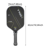 Carbon Fiber Pickleball Paddle Lightweight Professional Pickleball Racquet Yellow Style A