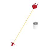 Golf Flagstick and Cup Portable Golf Hole Cup for Backyard Training Practice Red