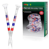 Maxbell 50Pcs Golf Tees Players Golf Club Tees for Yard Driving Range Indoor Outdoor