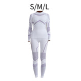 Women Thermal Underwear Set Women Long Sleeve Set for Cycling Mountaineering S