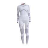 Women Thermal Underwear Set Women Long Sleeve Set for Cycling Mountaineering S