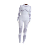 Women Thermal Underwear Set Women Long Sleeve Set for Cycling Mountaineering S