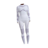 Women Thermal Underwear Set Women Long Sleeve Set for Cycling Mountaineering S