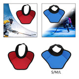 Hockey Neck Guard Collar Winter with Adjustable Fasten Tape Throat Protector L Black Red