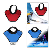 Hockey Neck Guard Collar Winter with Adjustable Fasten Tape Throat Protector L Black Red