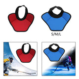 Hockey Neck Guard Collar Winter with Adjustable Fasten Tape Throat Protector L Black Red