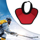 Hockey Neck Guard Collar Winter with Adjustable Fasten Tape Throat Protector L Black Red