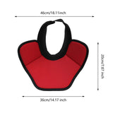 Hockey Neck Guard Collar Winter with Adjustable Fasten Tape Throat Protector L Black Red