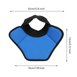 Hockey Neck Guard Collar Winter with Adjustable Fasten Tape Throat Protector S Black Blue