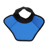 Hockey Neck Guard Collar Winter with Adjustable Fasten Tape Throat Protector S Black Blue