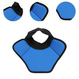 Hockey Neck Guard Collar Winter with Adjustable Fasten Tape Throat Protector S Black Blue