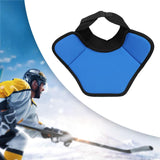 Hockey Neck Guard Collar Winter with Adjustable Fasten Tape Throat Protector S Black Blue