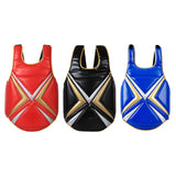 Karate Chest Protector Boxing Belly Protection Pad for Muay Thai Fitness Gym S Red