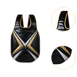 Karate Chest Protector Boxing Belly Protection Pad for Muay Thai Fitness Gym S Black