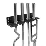 Barbell Holder 4 Slots Home Space Saving Practical Shed Barbell Storage Rack