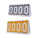 Sports Scoreboard Flip Number Score Board for Soccer Table Tennis Basketball Gray