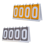 Sports Scoreboard Flip Number Score Board for Soccer Table Tennis Basketball Gray