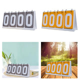 Sports Scoreboard Flip Number Score Board for Soccer Table Tennis Basketball Gray