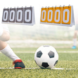 Sports Scoreboard Flip Number Score Board for Soccer Table Tennis Basketball Gray