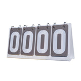 Sports Scoreboard Flip Number Score Board for Soccer Table Tennis Basketball Gray