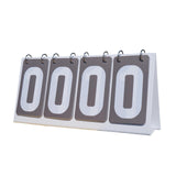 Sports Scoreboard Flip Number Score Board for Soccer Table Tennis Basketball Gray