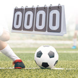 Sports Scoreboard Flip Number Score Board for Soccer Table Tennis Basketball Gray