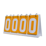 Sports Scoreboard Flip Number Score Board for Soccer Table Tennis Basketball Yellow