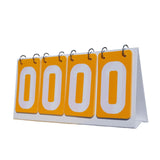 Sports Scoreboard Flip Number Score Board for Soccer Table Tennis Basketball Yellow