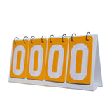 Sports Scoreboard Flip Number Score Board for Soccer Table Tennis Basketball Yellow