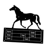 Horse Stall Name Plate Stable Supplies Equestrian Gift Heavy Duty Horse Sign