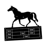 Horse Stall Name Plate Stable Supplies Equestrian Gift Heavy Duty Horse Sign