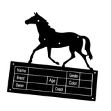 Horse Stall Name Plate Stable Supplies Equestrian Gift Heavy Duty Horse Sign