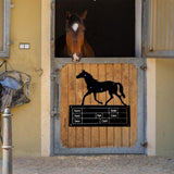 Horse Stall Name Plate Stable Supplies Equestrian Gift Heavy Duty Horse Sign