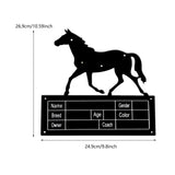 Horse Stall Name Plate Stable Supplies Equestrian Gift Heavy Duty Horse Sign