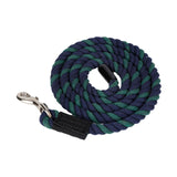Maxbell Horse Lead Rope Cotton Lead Rope Recall Obedience Rope Sturdy with Snap Hook Blue Green