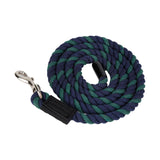 Maxbell Horse Lead Rope Cotton Lead Rope Recall Obedience Rope Sturdy with Snap Hook Blue Green