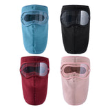 Winter Full Face Mask Men Women Reusable Headgear for Running Hiking Camping Blue