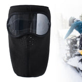 Winter Full Face Mask Men Women Reusable Headgear for Running Hiking Camping Black