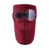 Winter Full Face Mask Men Women Reusable Headgear for Running Hiking Camping Red