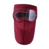 Winter Full Face Mask Men Women Reusable Headgear for Running Hiking Camping Red