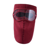 Winter Full Face Mask Men Women Reusable Headgear for Running Hiking Camping Red