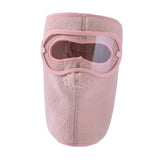 Winter Full Face Mask Men Women Reusable Headgear for Running Hiking Camping Pink