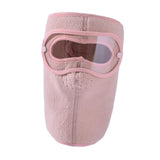 Winter Full Face Mask Men Women Reusable Headgear for Running Hiking Camping Pink