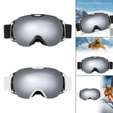 Maxbell Ski Goggles for Adults Anti Fog Skiing Goggles for Snowmobile Riding Skating Black